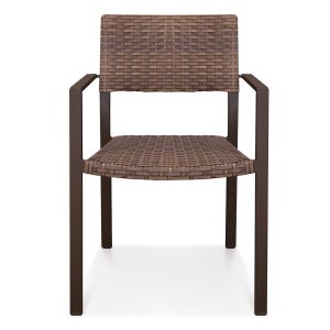 Cadeira Bristol, elabora com fibra sintética e estrutura de alumínio com pintura eletrostática. Cadeira própria para Varandas e Área Externas